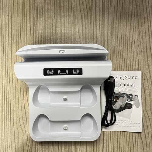 image for GAMFAMI Charger Station for PS5, 2 in 1 Charging Dock for PlayStation 