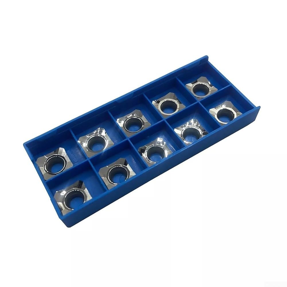 SEHT 1204 AFFNX83 Hartmetall-Einsätze, 10 Stück für effektive Aluminiumbearbeitung