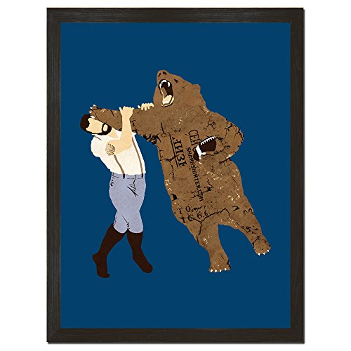 Sharp Shirter Bear Print Football Wall Art Cool Man Cave Poster Funny Home Decor Rustic Wall Hanging Sports Print 8x10 Sharp Shirter Bear Print Football Wall Art Cool Man Cave Poster Funny Home Decor Rustic Wall Hanging Sports Print 8x10
