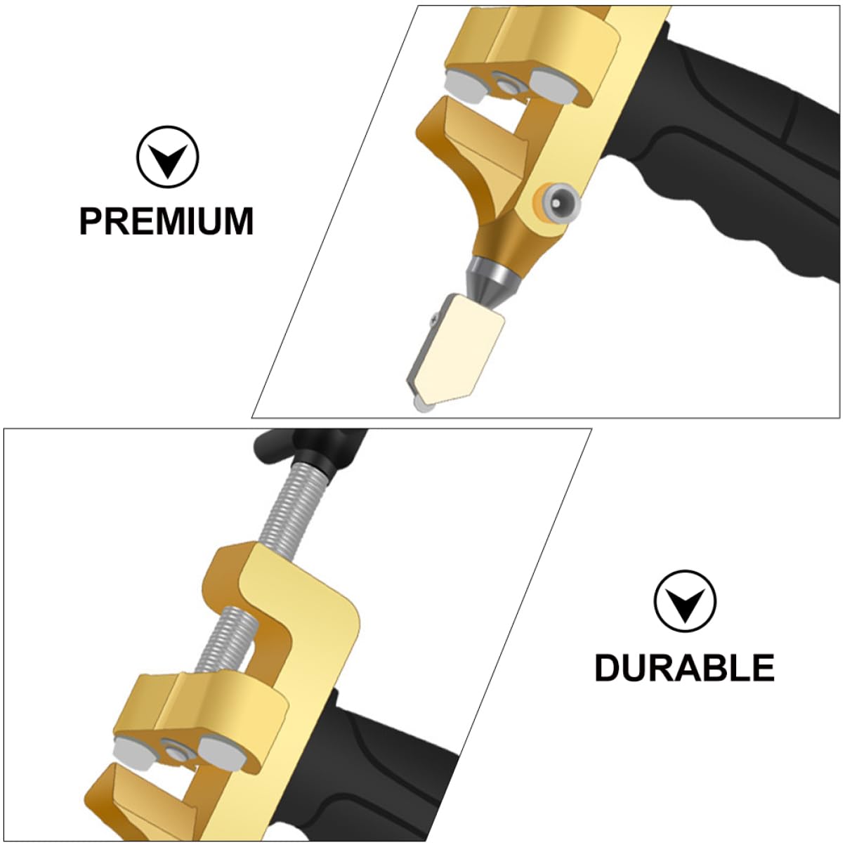 2sets Taglierina Manuale Per Piastrelle Ceramica e Strumento Compatto Con Rulli Di Delimitazione e Accessori Inclusi Utensile Per Ristrutturazioni e Lavori Fai Te