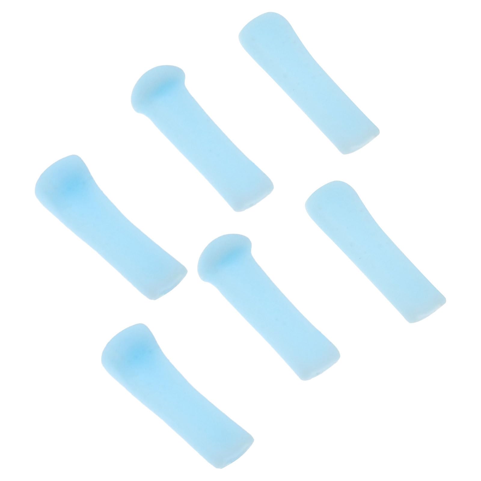 CLISPEED 6pcs Visible Earwax Removal Spoon Set with Replaceable Silicone Tips Soft Ear Wax Cleaner Tools for Safe