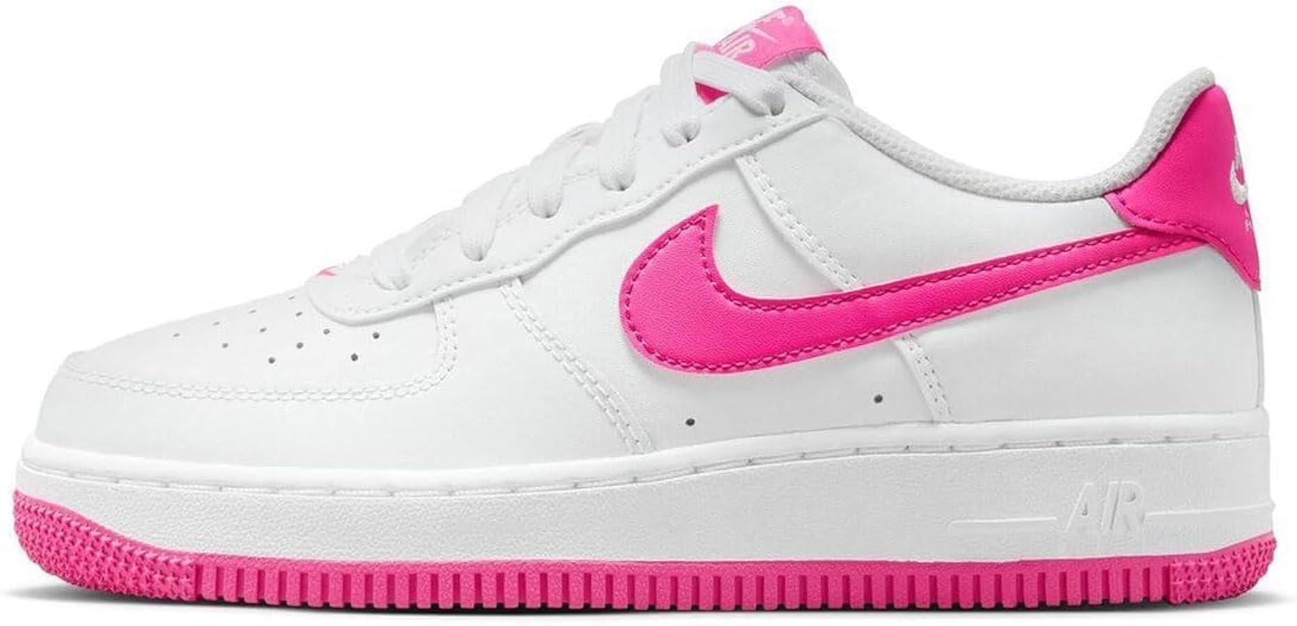 25cm【新品】限定カラー　NIKE エアフォース１GS 　ホワイト　ピンク NIKE AIR FORCE 1 GS 