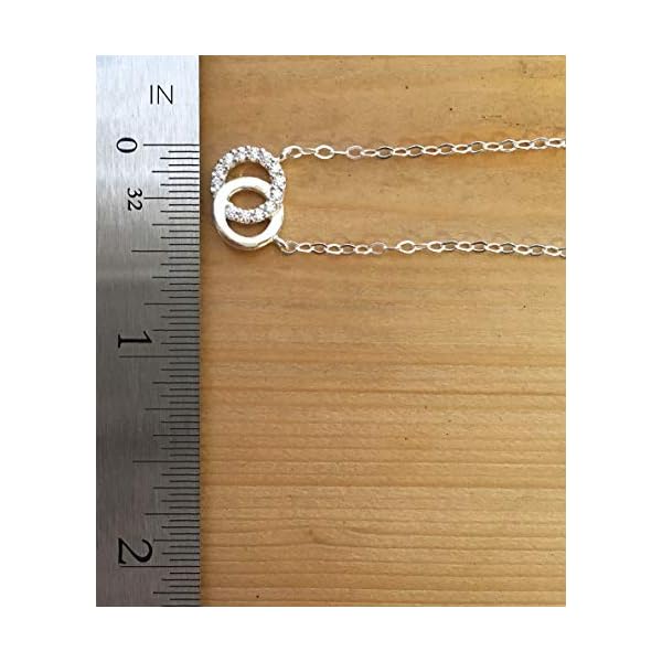 EFYTAL-Mom-Gifts-925-Sterling-Silver-Small-CZ-Interlocking-Circles-Necklace-for-Mother-Daughter-Necklaces-for-Women-Best-Birthday-Gift-Ideas-Pendant-Mothers-Jewelry-For-Her-Mothers-Day EFYTAL Sterling Silver Mother Daughter Necklace, Sentimental Jewelry Gifts for Mom and Daughter