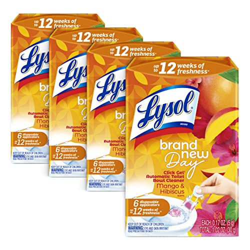 Lysol Click Gel Automatic Toilet Bowl Cleaner, Gel Toilet Bowl Cleaner, For Cleaning and Refreshing...
