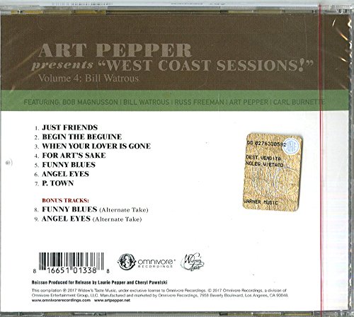 Vista 2 de Art Pepper Presents "West Coast Sessions!" Volume 4 Bill Watrous
