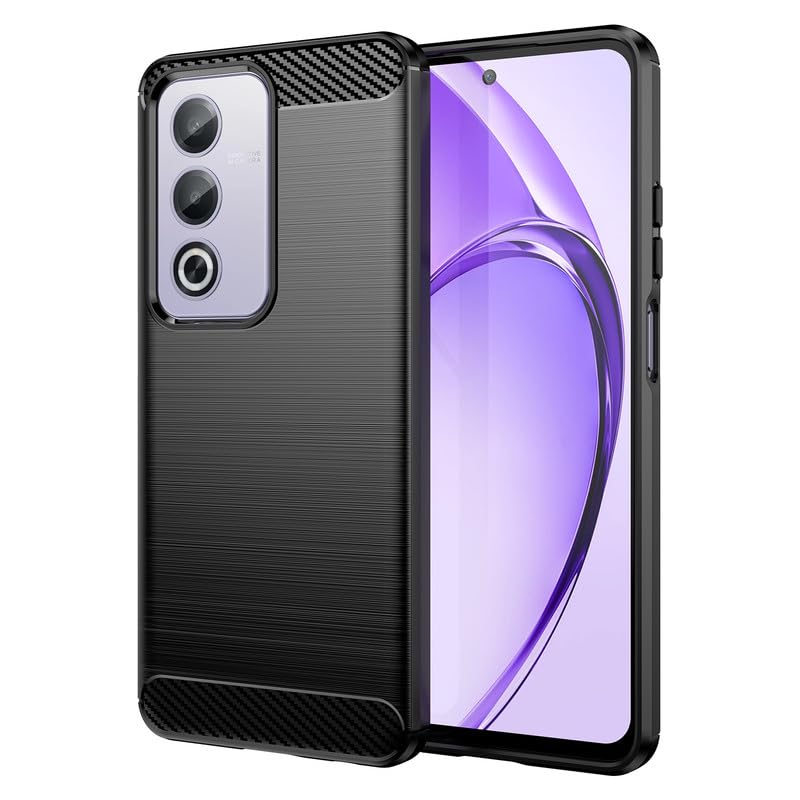 Image of Hybrid Carbon Fiber Back Case for Oppo K12X 5G (Black)