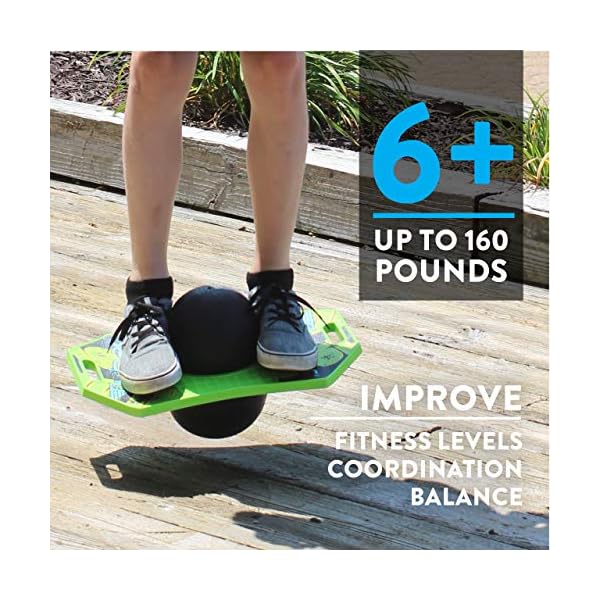 Flybar Pogo Trick Ball for Kids, Trick Bounce Board for Boys and Girls