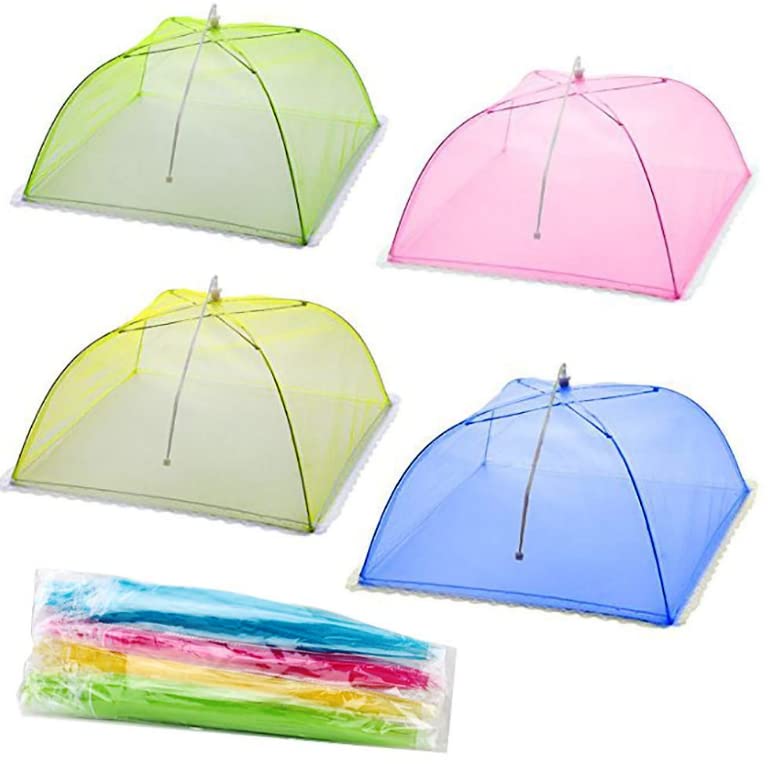3 x POP UP Food Cover Umbrella MESH Fly NET Kitchen BBQ