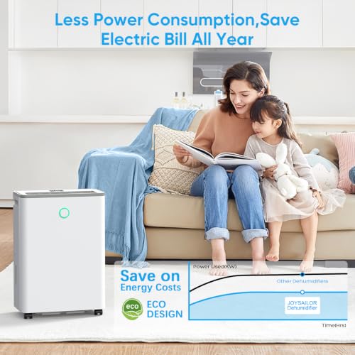 Image of Dehumidifiers for Home, 30 Pint Dehumidifier for Basement with Drain Hose