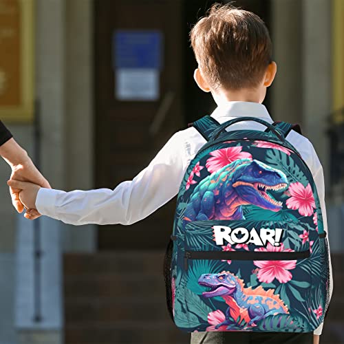 Senrolan Cute Dinosaur Backpack For Boys Girls Teens Animals Backpack Lightweight Waterproof Adjustable Straps Shoulder Bag Casual Travel Bag Daypack Gift #TOP2