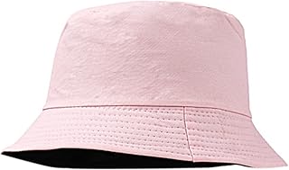 KXQYIKYI Sombrero de pescador para hombre, ligero, plegable, doble uso, unisex, color puro, para exteriores, clásico, color rosa, rosa, Taille unique