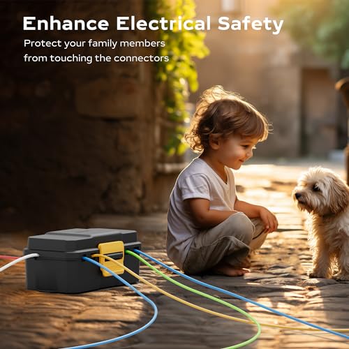 Diivoo DI-WCB03-BK-A302 Outdoor Electrical Box Waterproof, Weatherproof Extension Cord Cover thumb #7