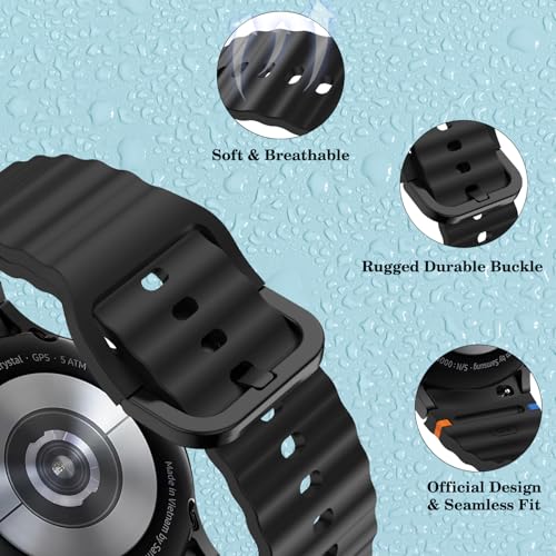10-Pack Sport Band for Samsung Galaxy Watch 7 Band 40mm 44mm，No Gap Soft Silicone Strap for Galaxy Watch FE 6 5 4 Band 40mm 44mm/Watch 6/4 Classic 47mm 43mm 46mm 42mm/Watch 5 pro 45mm Men Women (10 colors) - image 2