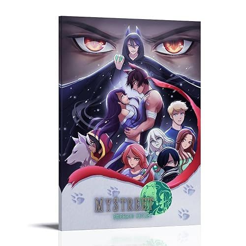Fuwo Anime Aphmau Mystreet affiche toile 90s art mural 20x30po(50x75cm)