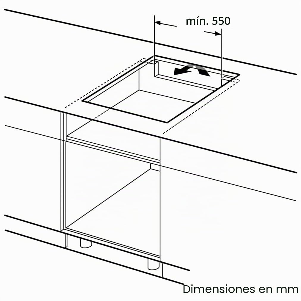 BOSCH SERIE 2 PUG611AA5E 60 CM ZONA PLACA DE INDUCCIÓN 4 ZONA(S)