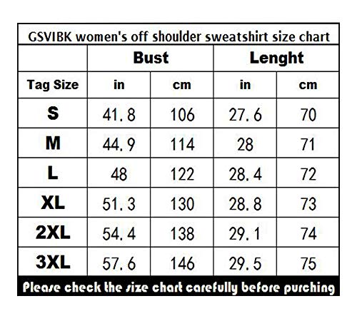 Gsvibk Womens Off Shoulder Sweatshirt Long Sleeve Black Sweatshirts Slouchy Pullover Shirts 107 Pink S #TOP2