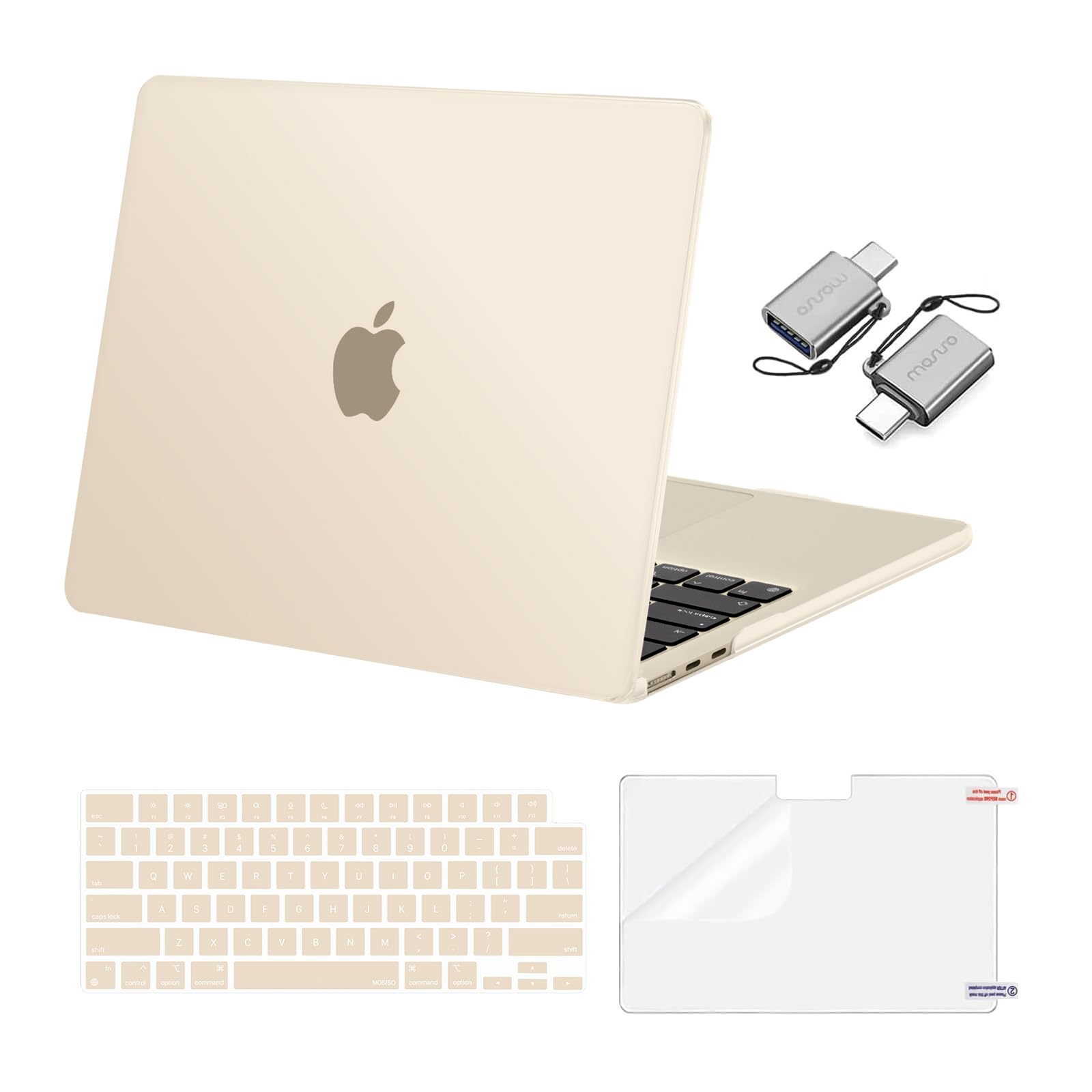 MOSISO Compatible with MacBook Air 13 inch Case M5 2026 M4 M3 M2 2025-2022
