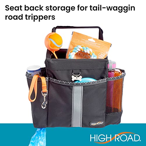 High Road Car Dog Travel Bag for Water Bottles, Toys, Treats and Food with Poop Bag Holder Dispenser - Image 2