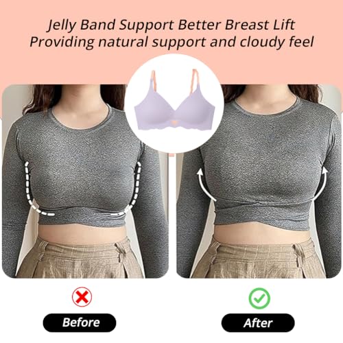 Image of Women Bra Panty Set Soft Natural Support Seamless Backless Summer Bra Panties Set | Adjustable Straps and Heart Design Lingerie Set | Women's Suit Push-Ups Sports Underwear Bra Set