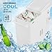 VINGLI Patio Cooler, Ice Chest with Storage Cabinet, Bottle Opener Drainage, Outdoor Cooler for Party, Deck, Pool (White)