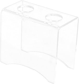 Acrylic Ice Cream Cone Holder Stand with 2 U-shaped 3cm Holes Multi-hole Cone Display Rack for Desktop Use for Food Service and Kitchen