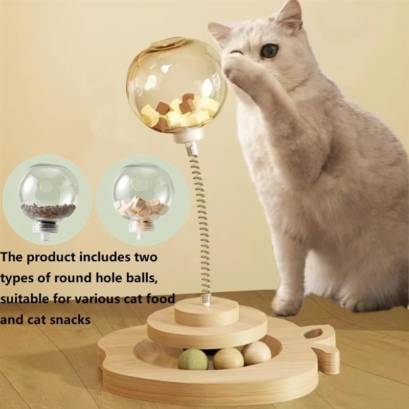 Juguetes con forma de bola con fugas for gatos, juguetes con forma de bola con comida for mascotas, juguetes interactivos con comedero lento con fugas for mascotas, juguetes autónomos de comida lenta