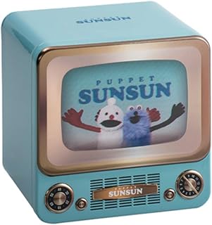 パペットス ンス ン レトロテレビ缶 バレンタイン チョコレート 2026 専用袋付き