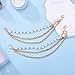 Gold Shoe Charms Chain for Women Shoe Accessories Layer Pearl Chains Shoes Chains for Sneakers Punk Bag Handbags Charm Boot Pant Chain Fashion Decor for Shoes Birthday Christmas Gifts for Her