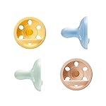 Tommee Tippee Breast-Like Pacifier, Lightweight, One-Piece Silicone Design, Symmetrical Nipple, 0-6m, 4 Pack