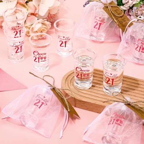 Kritkin 24 Sets 21st Birthday Party Shot Glasses, Pink, Acrylic by Kritkin - Used condition - Image 4