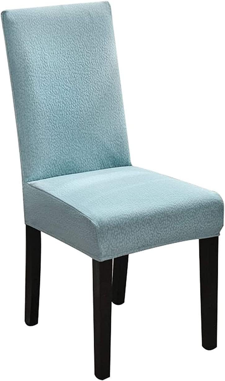 Dining Chair Covers Modern Chair Slipcovers Removable Washable Dining Room Chair Protector Covers Slipcovers for Dining Room Kitchen Hotel Wedding (Color : Light Blue, Size : Set of 2)