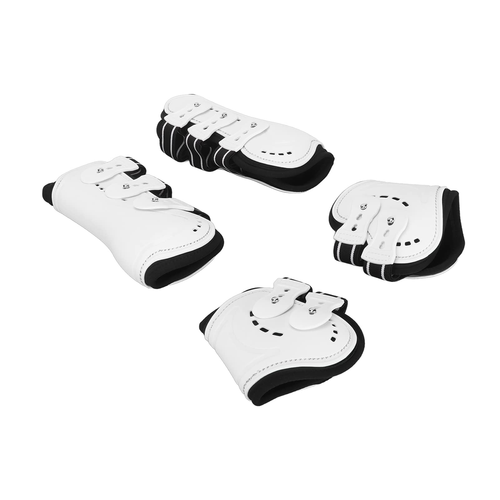 Stivali con Stecca per, Stivali da Cavallo con Gamba con Tendine da Salto Anteriore Aperto con Mosca per per Equitazione Competizione di Salto Ammortizzante