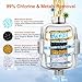 BBLIFE Upgrade Much More Efficient Plastic Shower Filter, High Revitalizing Shower Filter to Remove 99% Chlorine, to Clean Hard Water, Refresh Water Condition, Improve Your Skin and Hair, BPSF