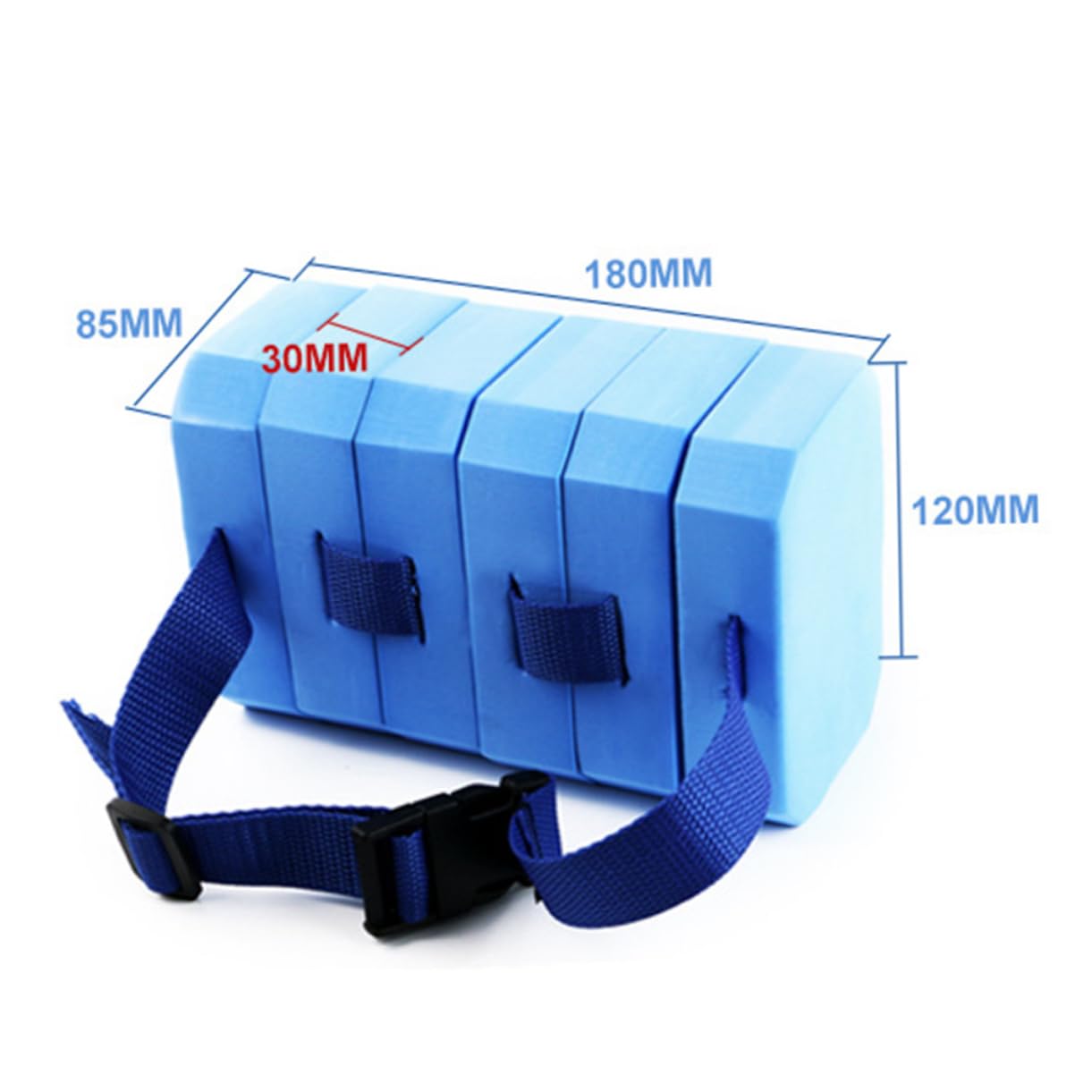 Parliky Adult Eva Swimming Training Auxiliary Float Belt Buoyancy Aid for Beginners Lightweight Watertight for Non Swimmers Practice Equipment for Pools Lakes Blue