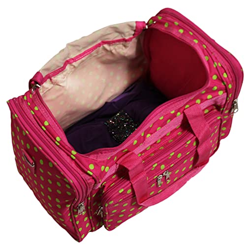 Image of World Traveler 81T16-504F /G Duffle Bag, One Size, Fuchsia Lime Dot