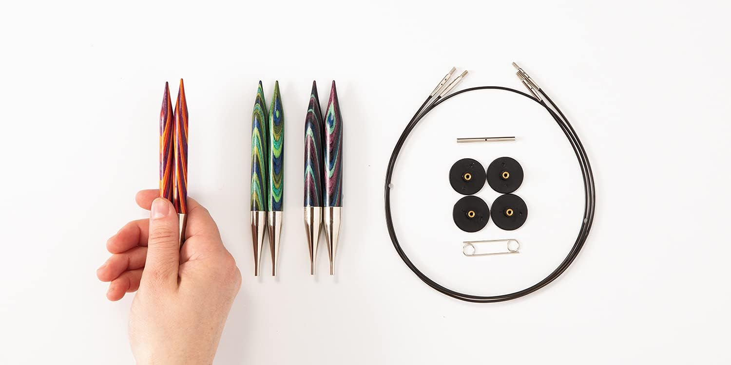 Knit Picks Options Wood Interchangeable Knitting Needle Set: Bulky Edition (Mosaic) - Image 3