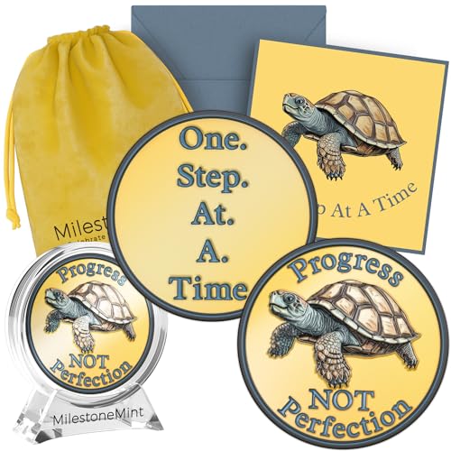 Affirmation-Sobriety-Coin-Gift-Set-Inspirational-AA-Chip-Medallion-with-Coin-Capsule-Display-Stand-Card-Sobriety-Gifts-for-Anniversary-Month-Year-for-Men-Women-in-Recovery