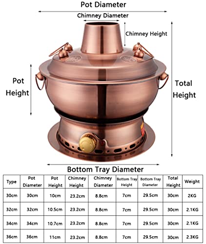 Fuente de chocolate vintage cobre 36cm miniatura 5