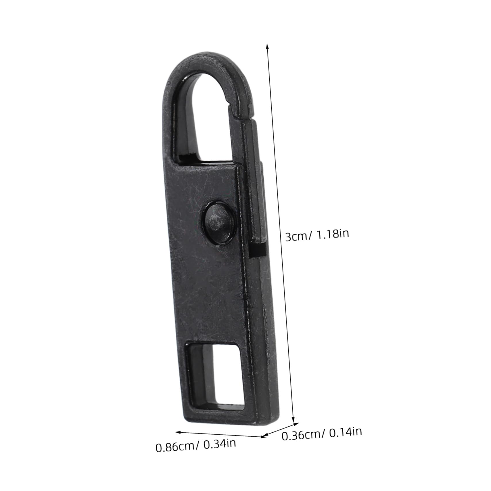 OSALADI DIY Zipper Repair Kit 6pcs Metal Zipper Pulls for Backpacks Clothing Jackets Boots Purse Coat Easy to Use