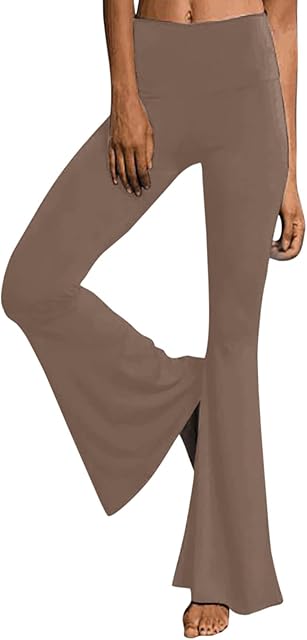 SDERG Extra Long Yoga Pants for Women Tall Flare Waist Leg Trousers Palazzo Bell Pants Pants Women's High Yoga Bottom Wide Yoga Pants Stretchy Pants Woman