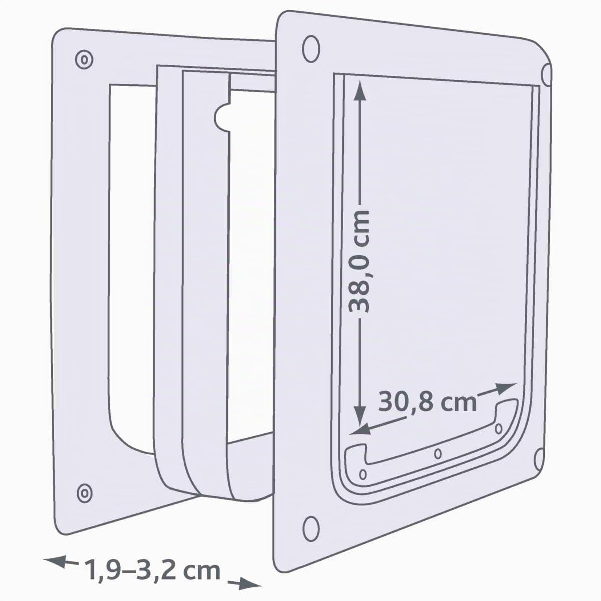 Trixie Pet Products - Porta di bloccaggio a 2 Vie