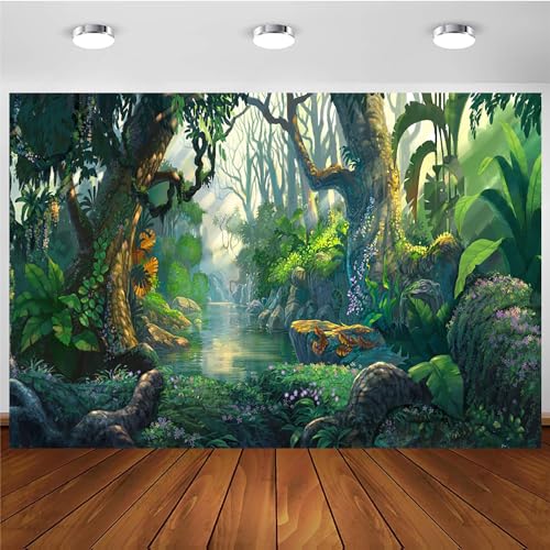 Arrière-plan photo forêt enchantée pour émerveiller les enfants