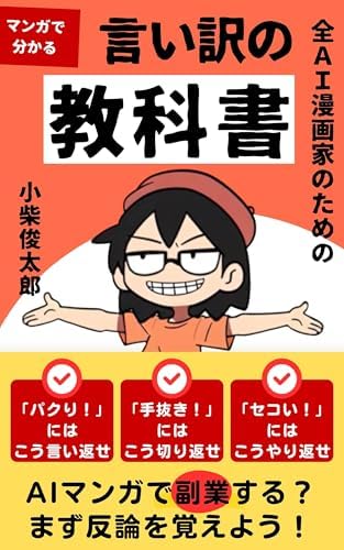マンガでわかる全AI漫画家のための言い訳の教科書: AIマンガで副業する？ まず反論を覚えよう！