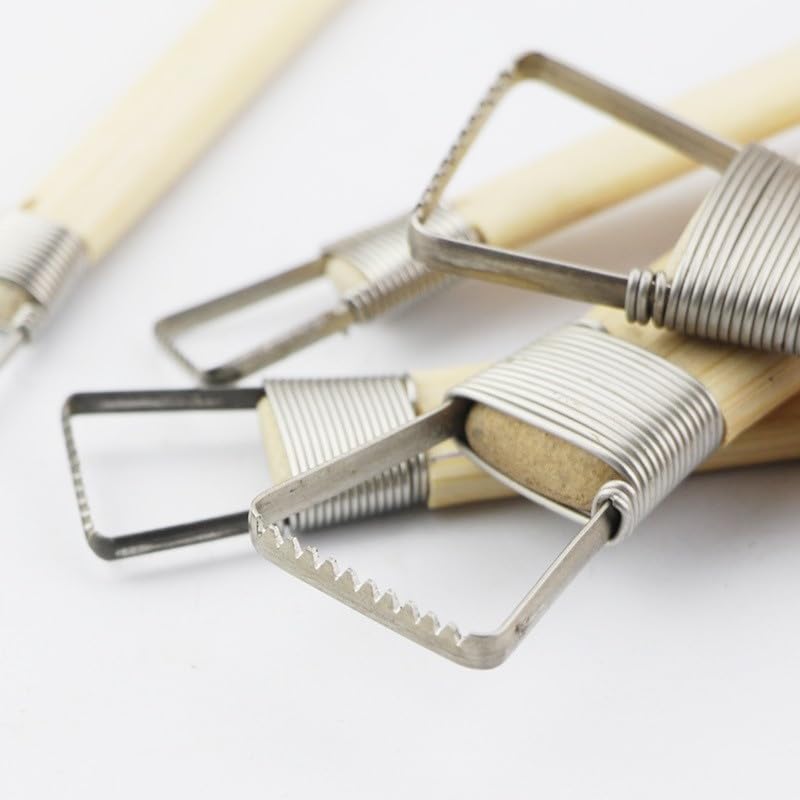 M00553 MOREZMORE Clay Scraper Rake 21mm Pottery Sculpting Modeling Tool with Teeth G25-A