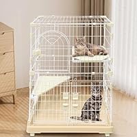 牧小苫 msmrケージ ペットゲージ グレー 2段 猫ゲージ 組み立て式 牧小苫＼msmrペットケージ 犬ケージ 猫ケージ 3サイズ 室内