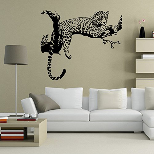 ChezMax DIY Wall Sticker Decal Mural Removable Self Adhesive Paper Art Deco Tiger 18.9