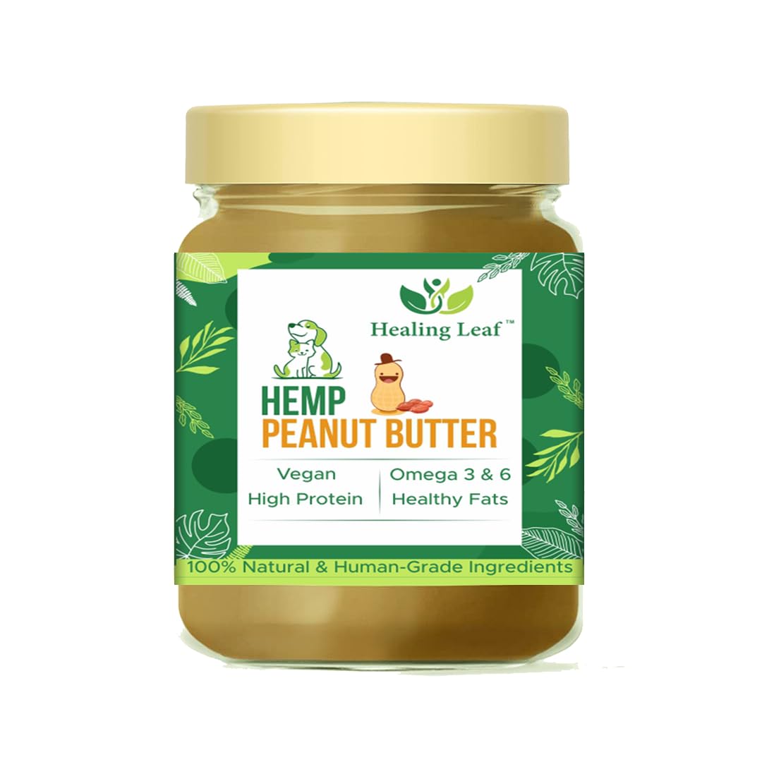 Healing Leaf Dog Peanut Butter with Hemp Seed Oil, 100g - Adult Puppy Treats Paste - Protein, Vitamin B & E, Omega Fatty Acids - No Xylitol & Cholesterol (B0C2VM7XX8) Amazon Price History, Amazon Price Tracker