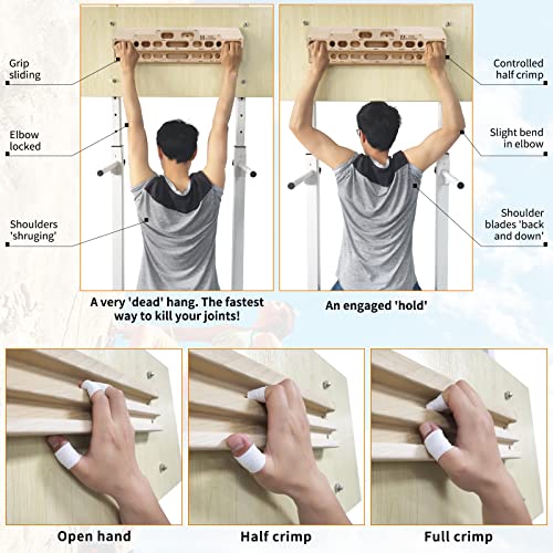 Two Stones Rock Climbing Fingerboard Door Mounted Training Station As Rock Climbing Hangboard Climbing Pull Up Bar, Rock Climbing Board For Hanging Practice And Finger Strength Training (Cj-Hb2002) #TOP4