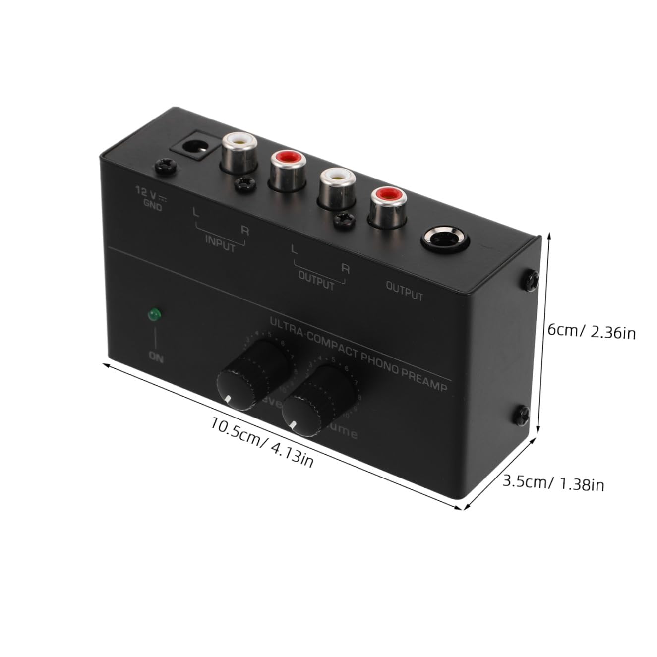 Veemoon Preamplificador de Tocadiscos Metálico Amplificador de Phono para Audio Doméstico Preamplificador de Repuesto para Tocadiscos para Sistemas de Alta Fidelidad