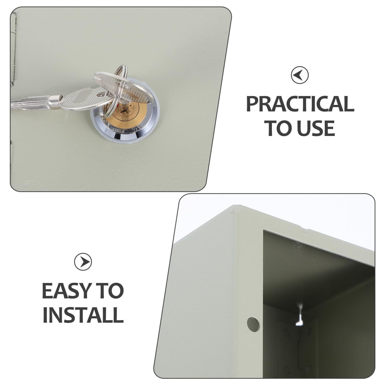POPETPOP Cubierta de toma de corriente con llave resistente a la intemperie, protector de enchufe eléctrico para uso en interiores y exteriores, funda de enchufe de seguridad para niños, se adapta a